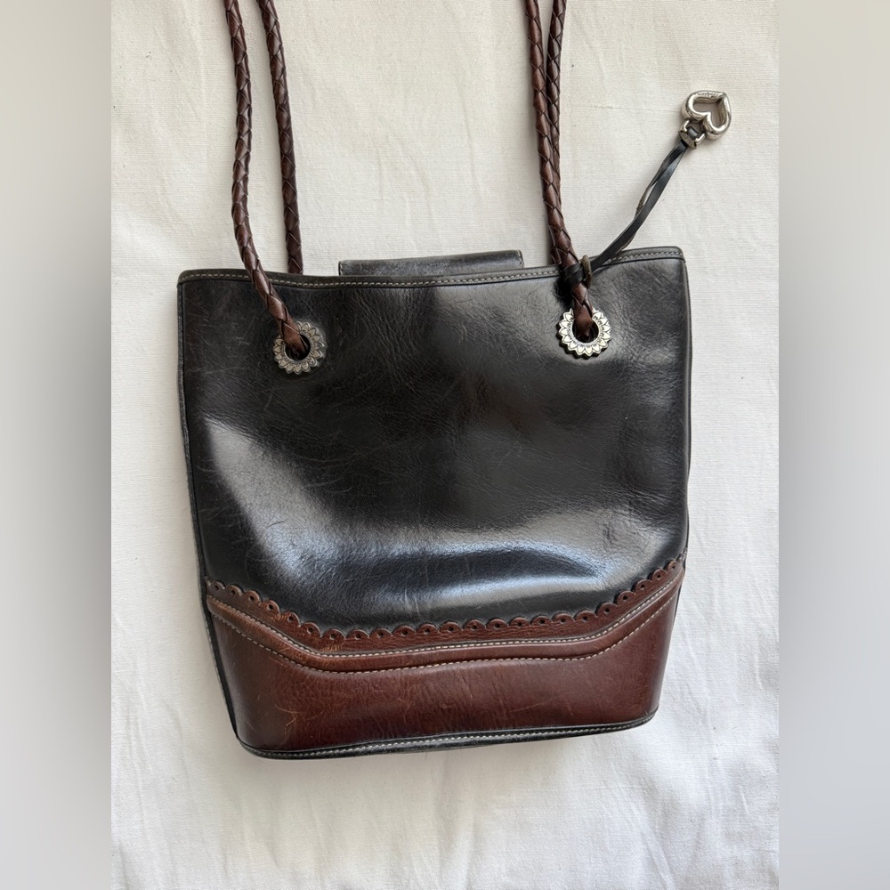 Brighton Leather Bucket Bag